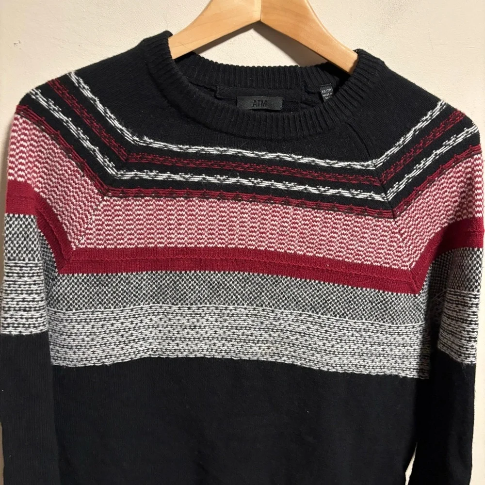 ATM Anthony Thomas Melillo Men’s Fair Isle Sweater Merino Wool- Size XS